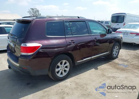 2013 Toyota Highlander Se V6 from USA, damaged, VIN 5TDBK3EH5DS270038